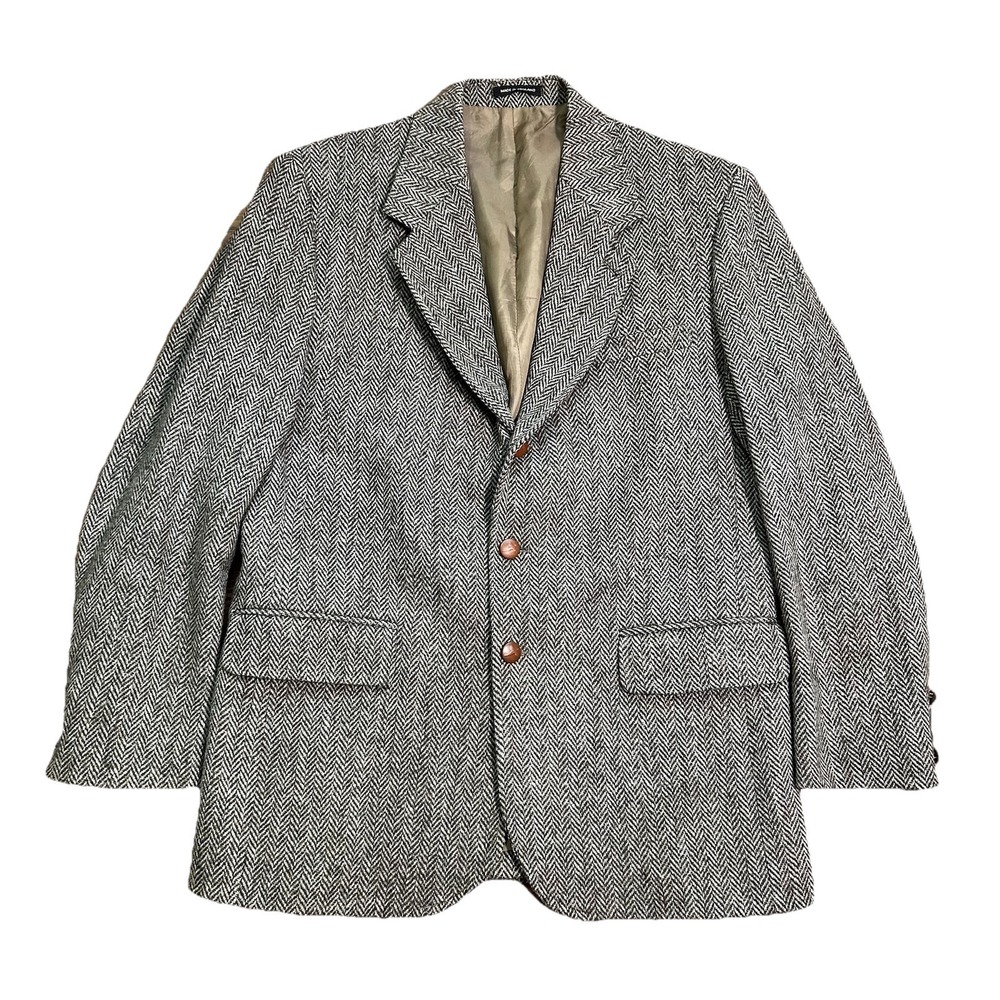 Christopher Dawes Harris Tweed Hunting Shooting Wool Jacket Blazer Mens 42‎ Reg